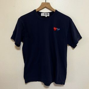 Comme Des Garçons Play | Twin Hearts Slim Fit Jersey T-Shirt